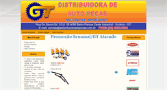 Desktop Screenshot of gtdistribuidoradepecas.com.br